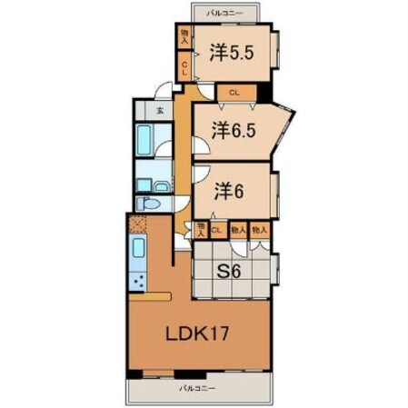 アスティオン堀川の物件間取画像